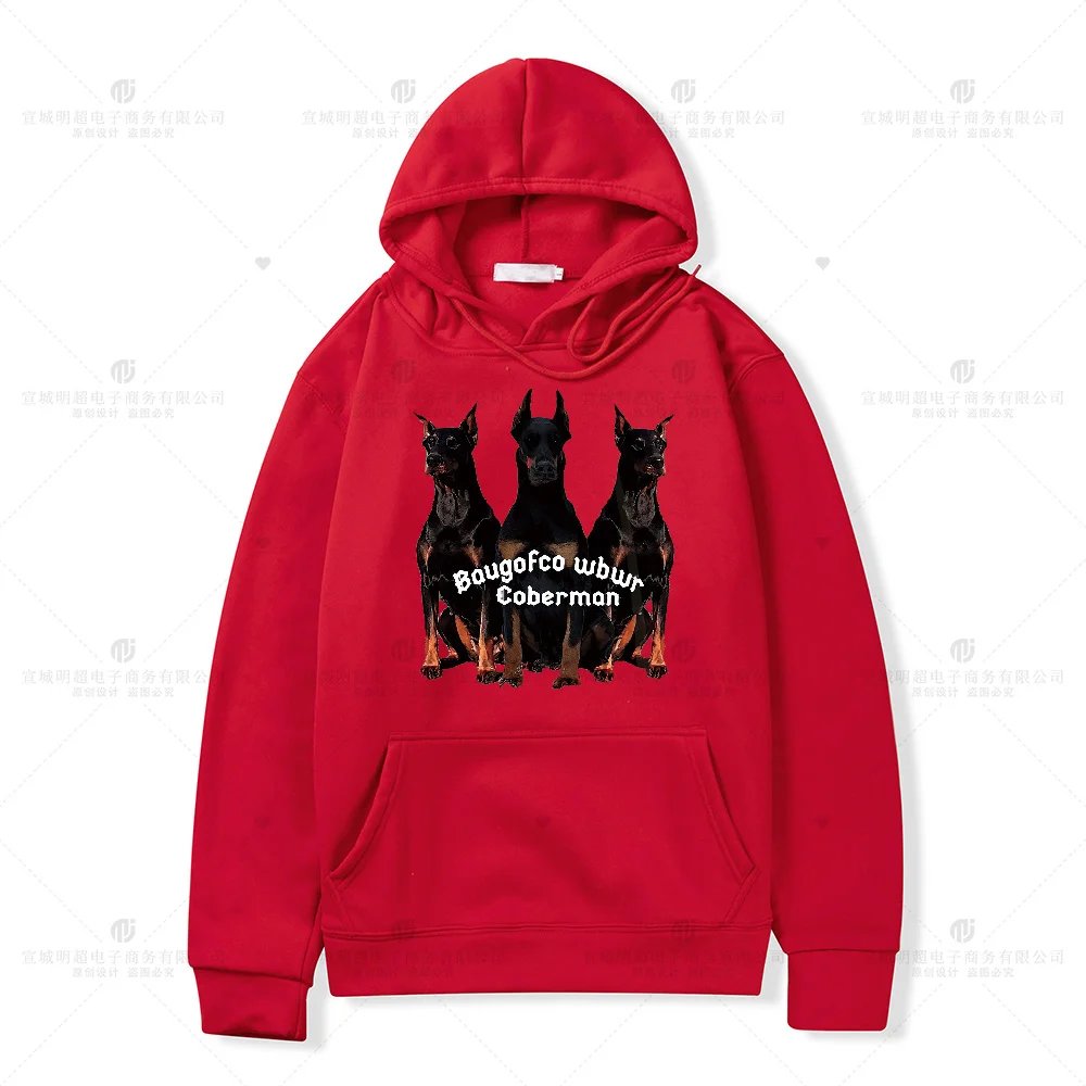 2023 Kawaii Cartoon Dog Lovers Graphics Mens Womens Unisex Oversized Clothes Fall Winter Hooded Sweatshirt Pullover Tops