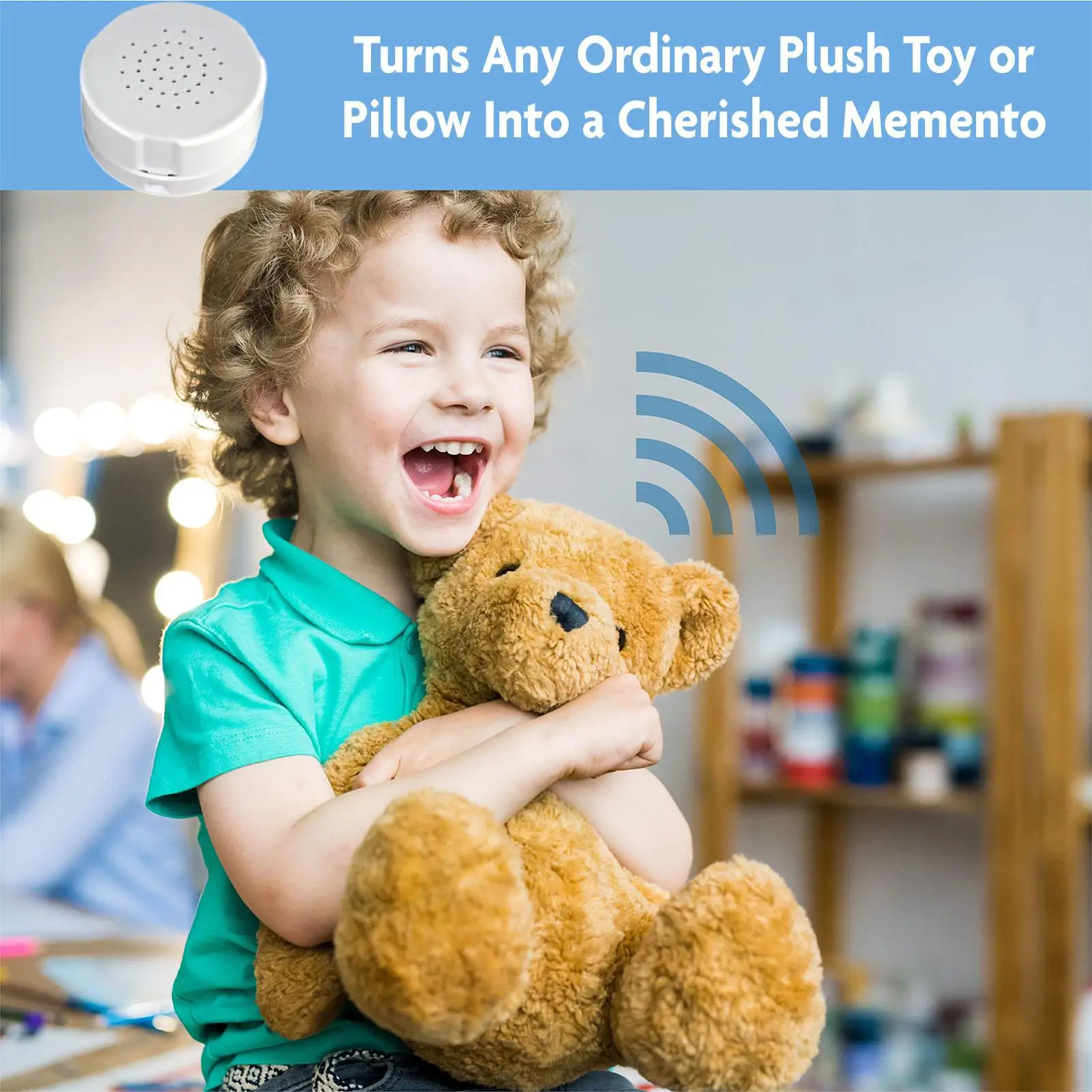 Stuffed Animal Sound Recorder 60 Seconds Button Sound Box Toys Recording Device Plush Toy Custom Messages Recorder for Kid Gifts - 2