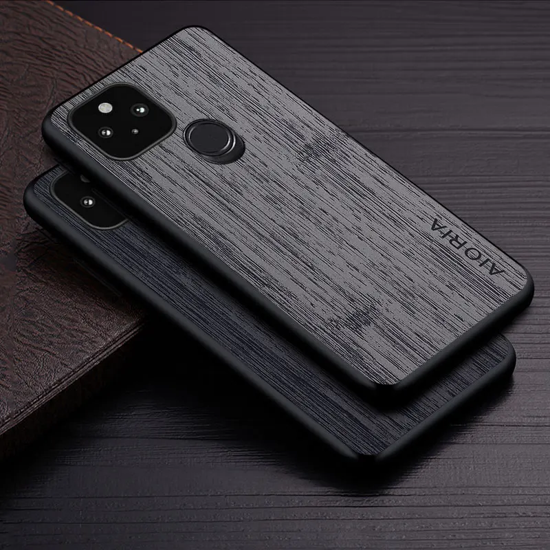 Luxury Bamboo Wood Pattern Leather Phone Case
