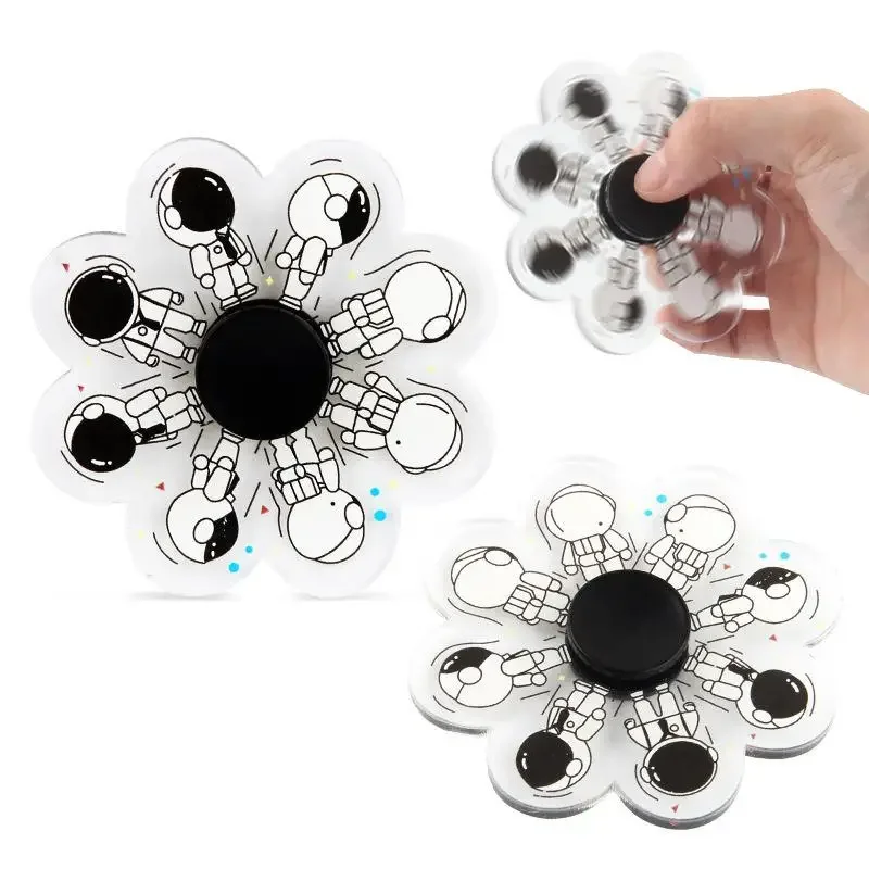 

3D Running Cartoon Anime Figure Astronaut Spinner Turn Villain Antistress Fidget Toy Finger Dynamic Changing Gyro Hand Spinner