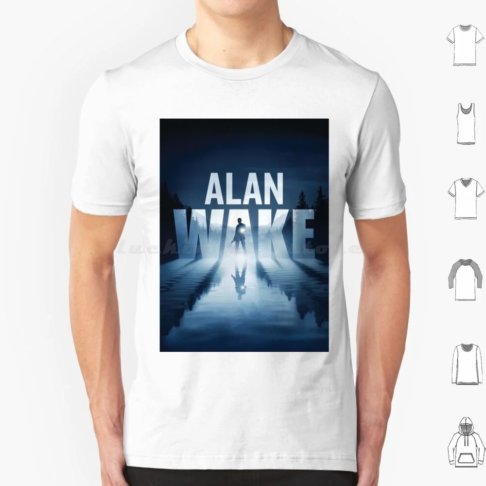 Alan Wake T Shirt Big Size 100% Cotone Alan Wake Control Ufficio Federale Del Controllo Rimedio Gaming Jesse Faden Horror Control