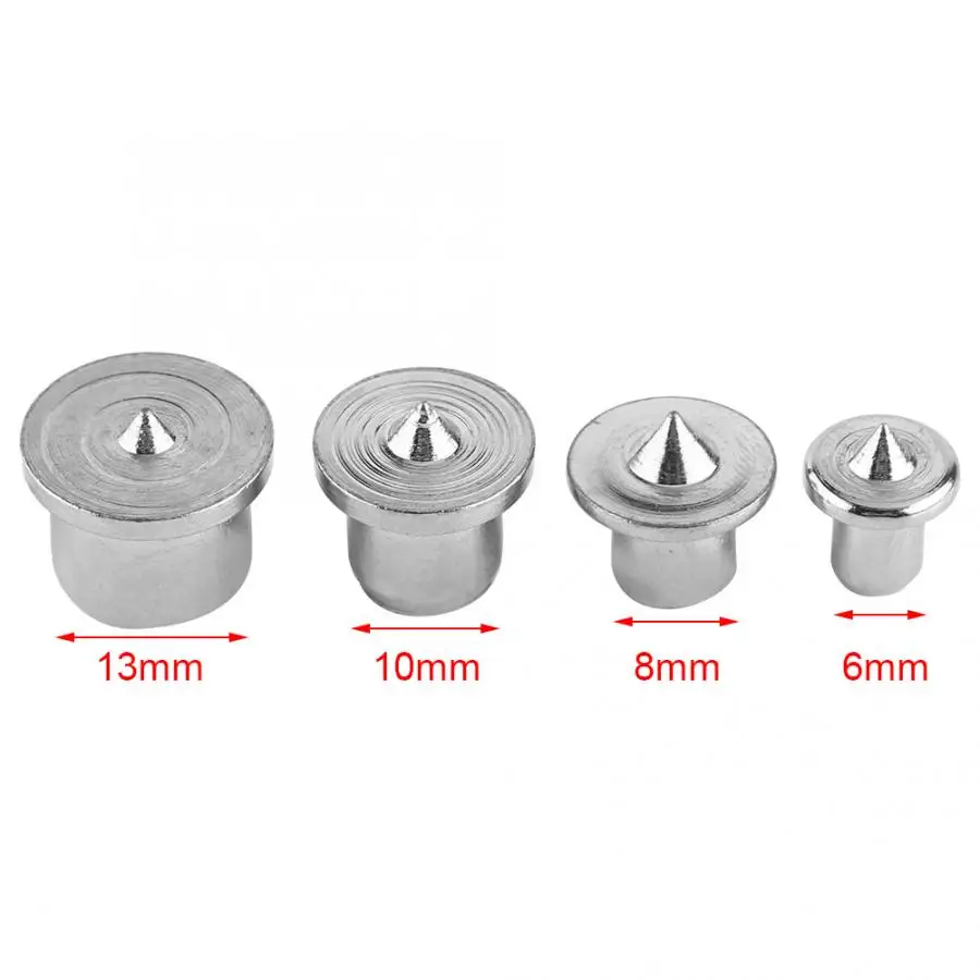 8x 6/8/10/12mm Dowel Pins Center Point Set Woodworking Craft Clamp Steel Tools J 
