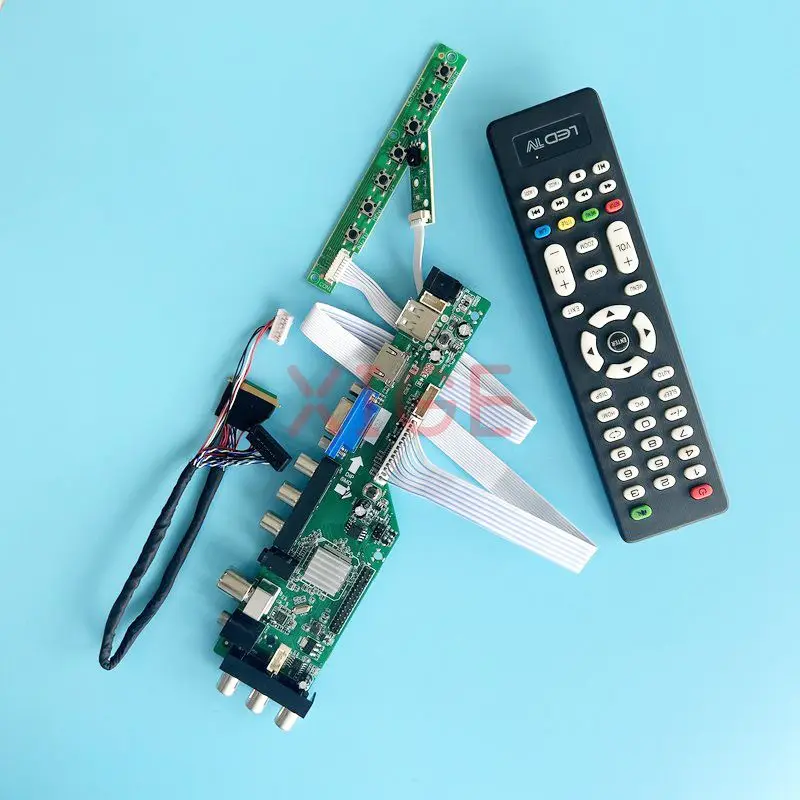 

Плата контроллера LTN156AT29 LTN156AT30, 1366*768, цифровой сигнал, DVB LVDS 40 Pin 2AV + USB + DHMI + VGA, монитор ноутбука, комплект «сделай сам» 15,6 дюйма