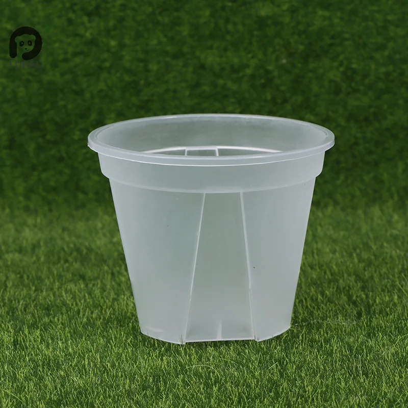 1Pc Clear Flower Pot Planter With Tray 10cm/12cm/14cm PP Transparent Flower  Pot Orchid Pot With Holes For Home Office Desk - AliExpress 15