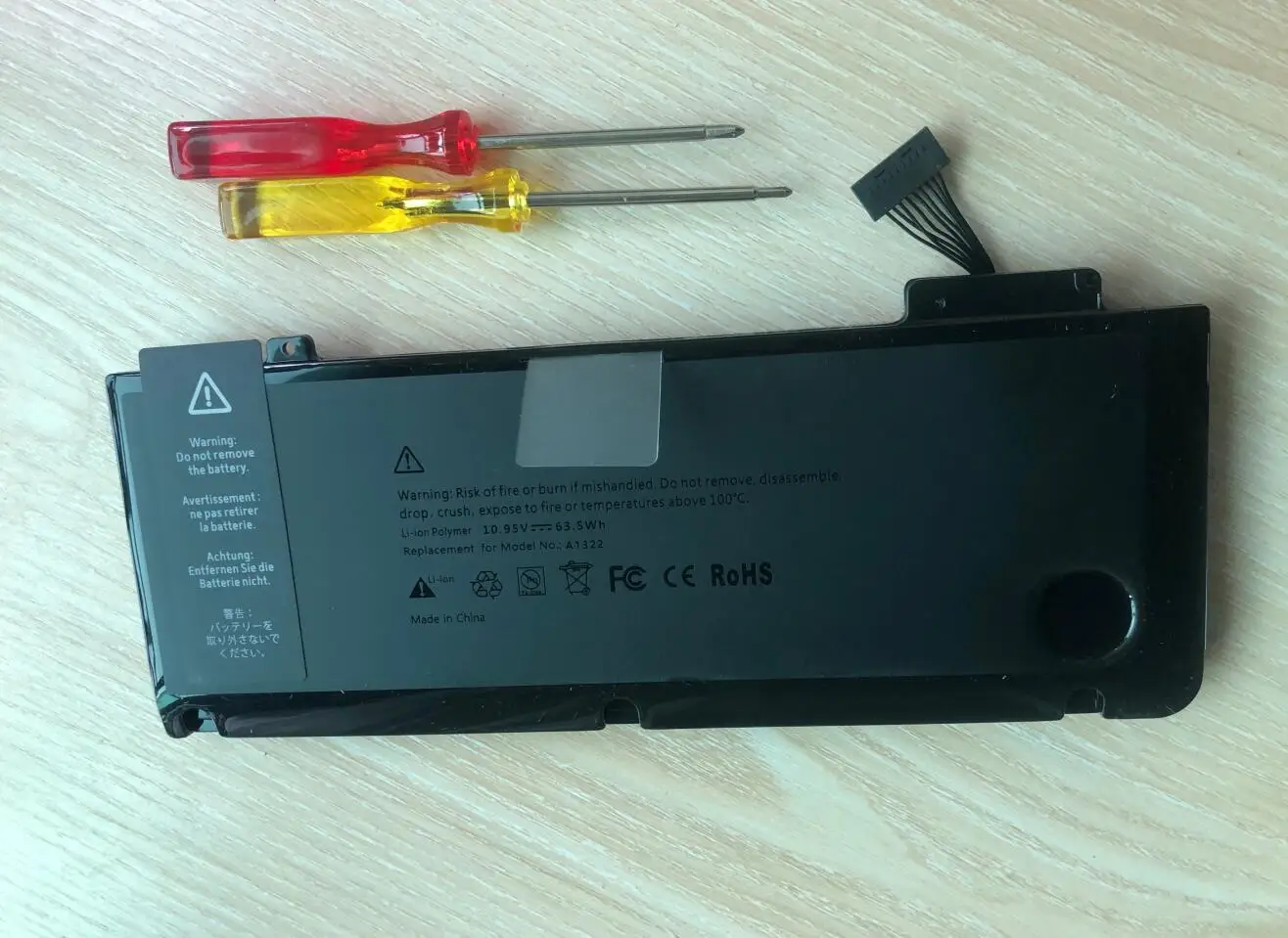 Genuine A1322 A1278 Bateria para Apple Macbook Pro 13 Polegadas A1278 2009 2010 2011 63.5wh - Imagem 3