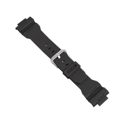 Durable Convex Silicone Strap - 16mm (Black)