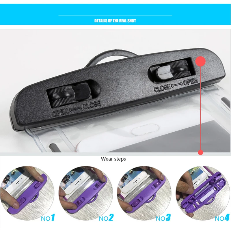 Universal Waterproof Floating Phone Bag - Air Case Protector for Swimming and Outdoor Activities