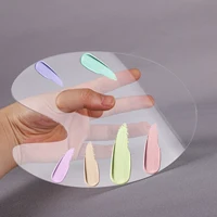 Transparent Acrylic Palette Art Oil Painting Gouache Color Grading Pigment Mixing Tray Handheld Color Mixed Pallet Artist Tool 1