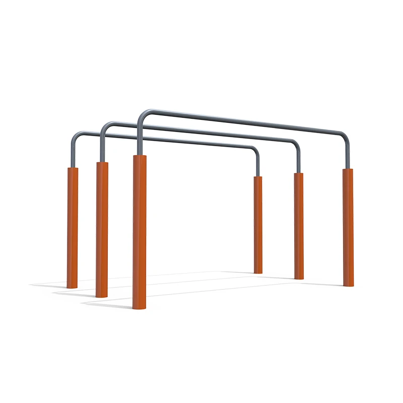 Hot Sale Durable Stainless Steel Galvanized Parallel Bars Theme Parks Outdoor Fitness Equipment