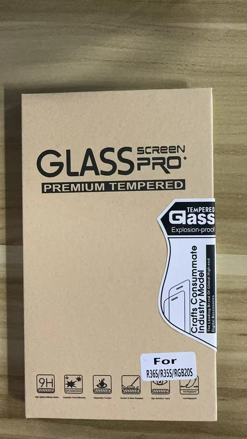 3Pack Screen Protector for R36S Game Console Tempered Glass Protection for R36S R35S RGB20S Anti-Scratch Glass Film Accessories