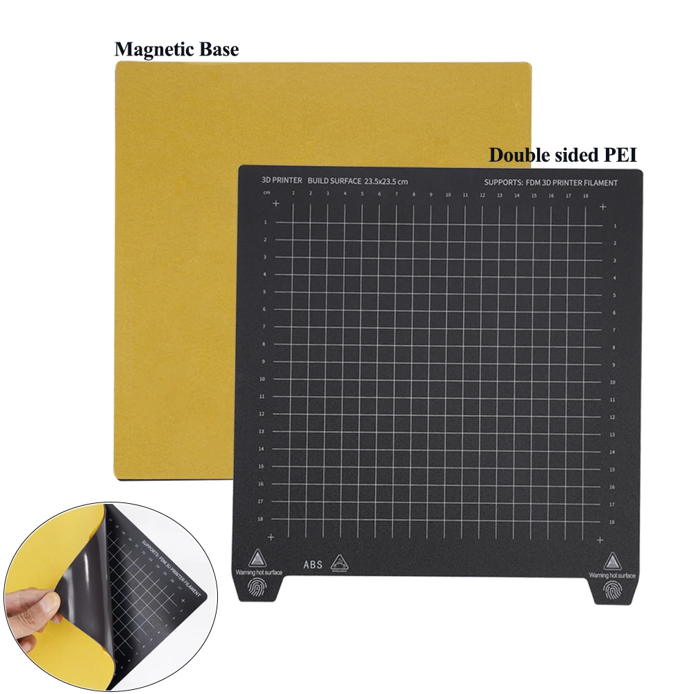 Double Sided Impressão PEI Sheet, Spring Steel