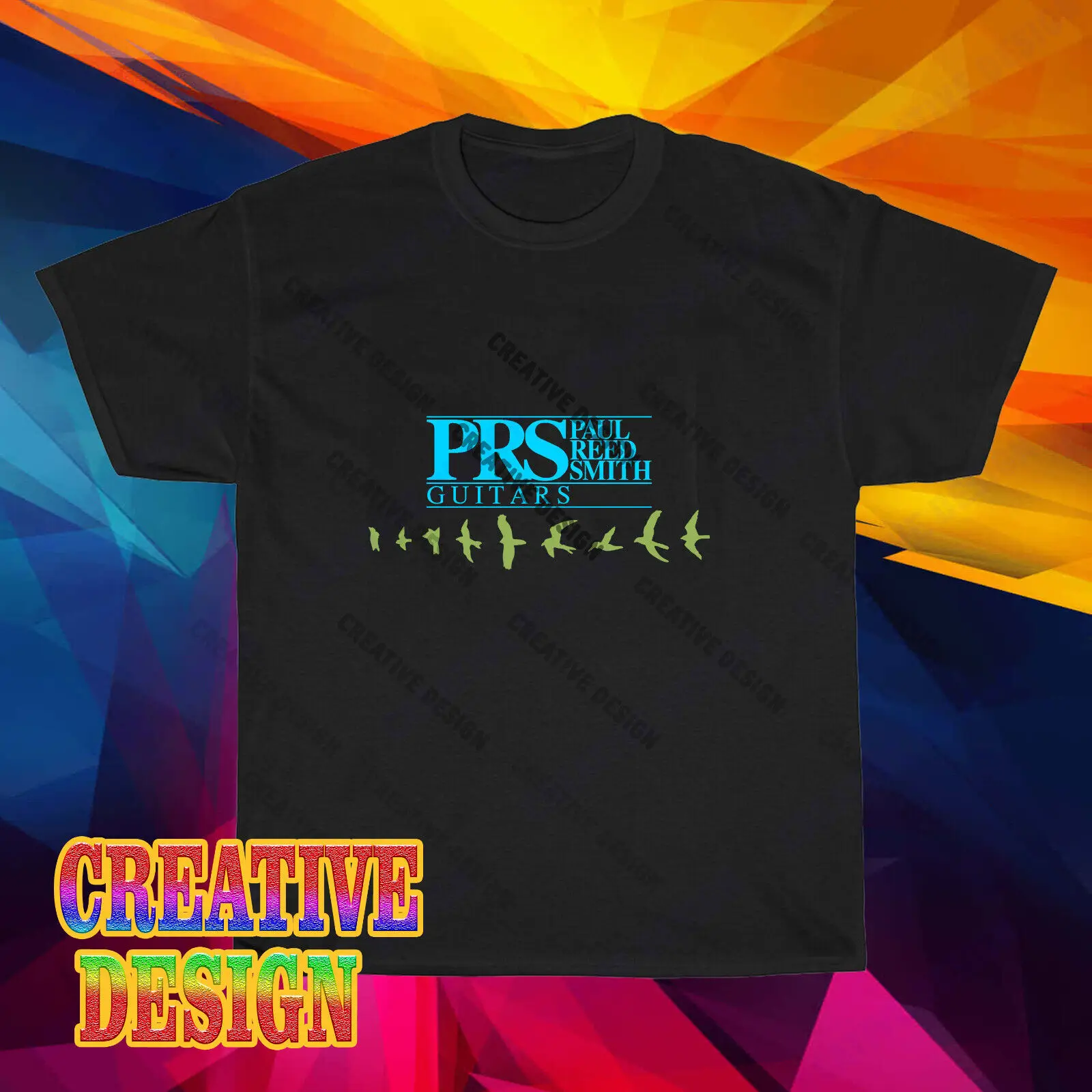 Nuova Camicia Paul Reed Smith Chitarre Simbolo Logo T-Shirt Usa Taglia S A 5Xl Maniche Lunghe O Corte