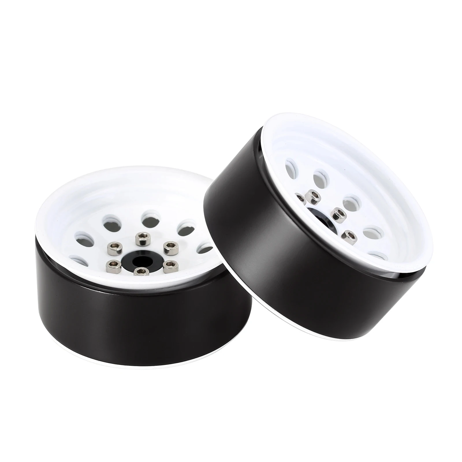 Absima Beadlock Wielen PT-Royalty Zilver / Zwart 1.9 (2 stuks Absima Beadlock Wielen PT-Royalty Zilver / Zwart 1.9 (2 stuks