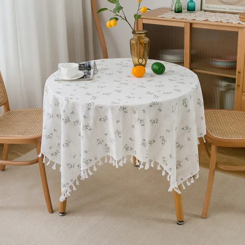 

Скатерть в пасторальном стиле, водонепроницаемая и маслостойкая Скатерть для чайного столика, маленькая скатерть для круглого стола, Художественная ткань