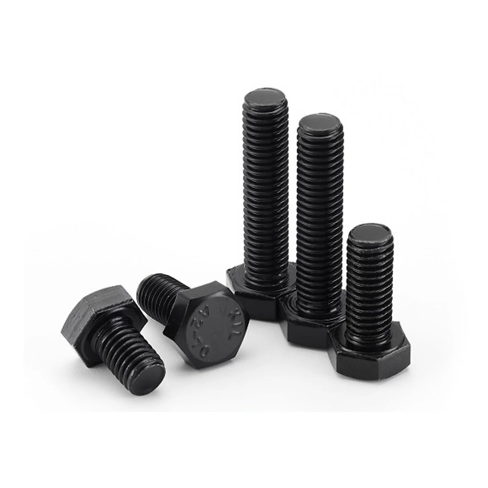 1/10X M3 M4 M5 M6 M8 M10 M12 DIN933 GB5783 Black A2 Stainless Steel Full Thread External Hex Outside Hexagon Head Cap Screw Bolt