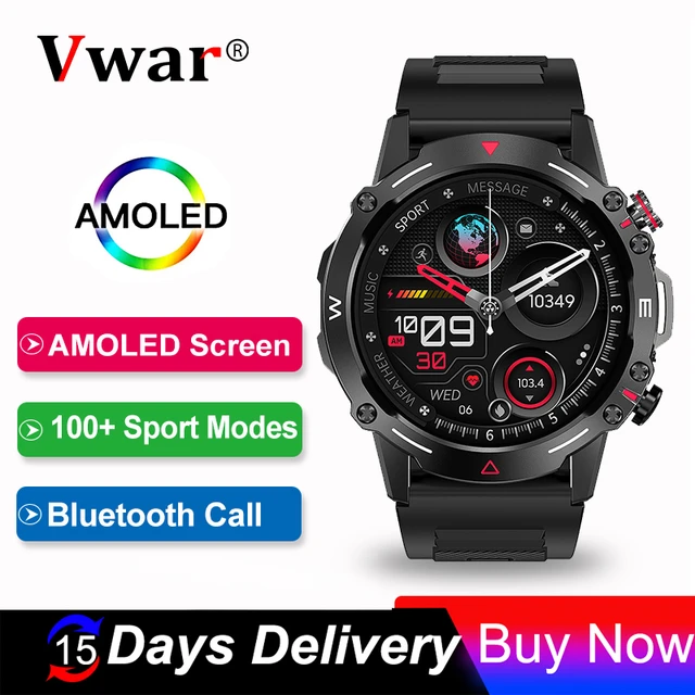 New Nfc Smartwatch Men Amoled Hd Screen Always Display The Time Bluetooth  Call Ip68 Waterproof Smart Watch Women Sports Fitness - Smart Watches -  AliExpress