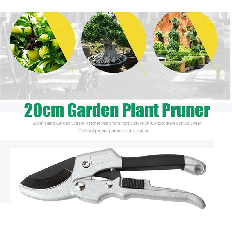 

8 Inch Professional Pruning Shears Home Garden Plant Branch Secateurs Hand Tool Multifunctional Pruning Shears Gardening Tool