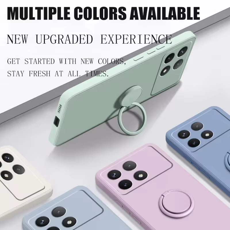 Luxurious Magnetic Shockproof Liquid Silicone Phone Case - Soft Back Cover