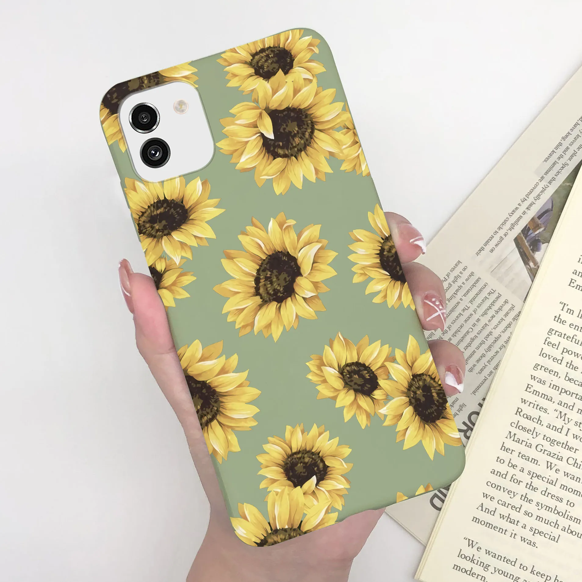 Cute Painted Soft Silicone Bumper Cover for Samsung Galaxy A03 Series