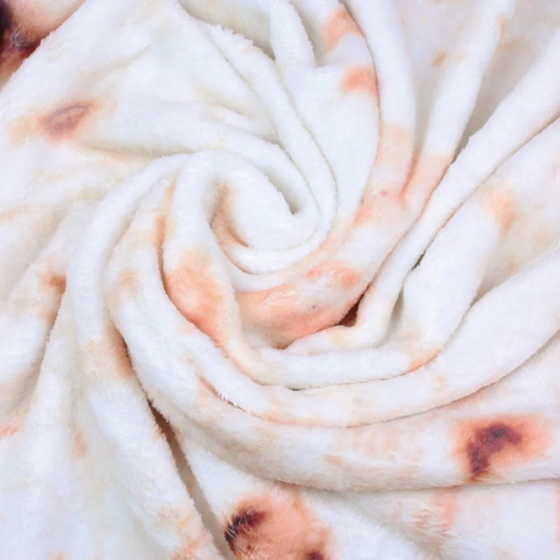 Ochine Tortilla Wrap Blanket, Soft Round Throw Blanket for Warm or Decoration, Novelty Funny Realistic Food Blankets for Adults 6
