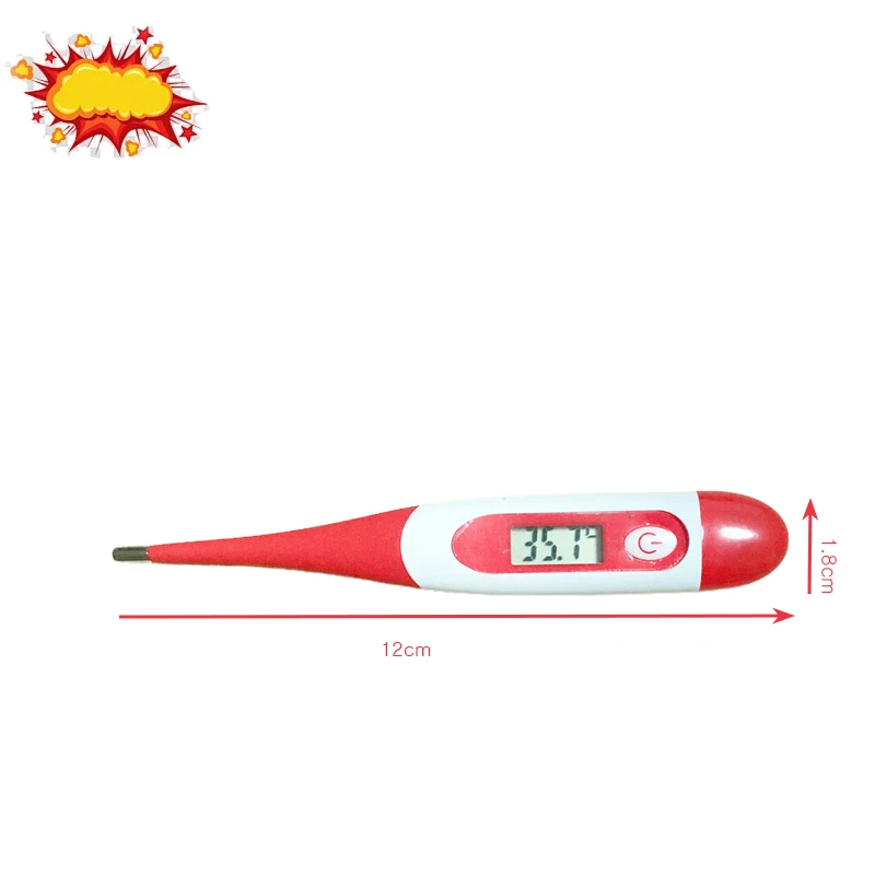 1PCS basal pink digital body Clinical fever Medical Equipment Tools Dry thermometers for people children Waterproof soft head 4