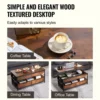 Lift Top Coffee Table - 39.4" Rectangle Coffee Table with Light & USB, Brown 6