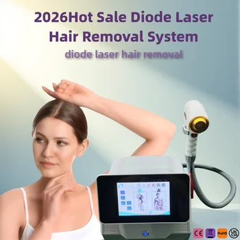 Portable Professional Diode Laser Hair Removal Device with 4 Wavelengths 755nm 808nm 940nm 1064nm Ice Cooling for Face And Body 1