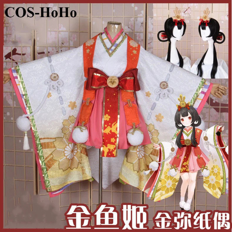 Cos-Hoho Anime Onmyoji Moba Ponyo Hinamatsuri Nuovo Kimono Nifty Bella Uniforme Costume Cosplay Halloween Party Outfit Donna