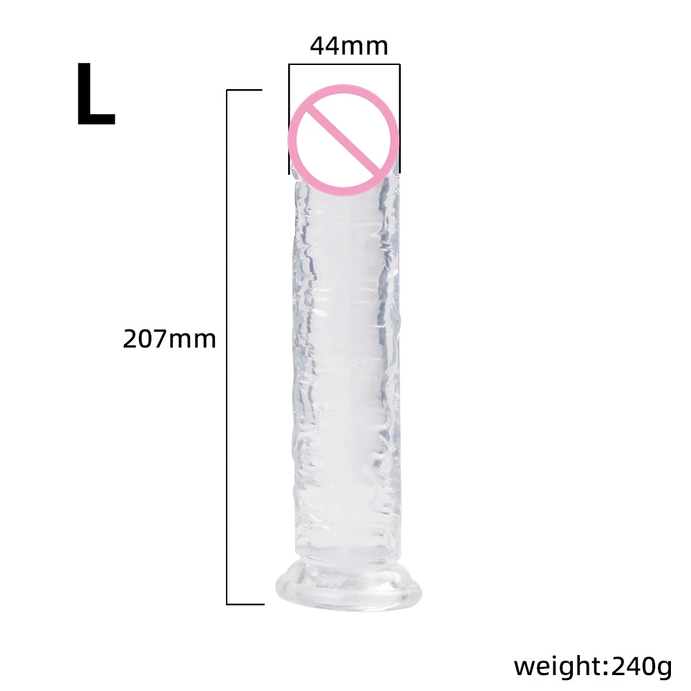 Dildo Adult Toys Erotic Soft Jelly Strong Suction Cup Anal Butt Plug Realistic Penis G-spot Orgasm Sex Toys For Woman Men