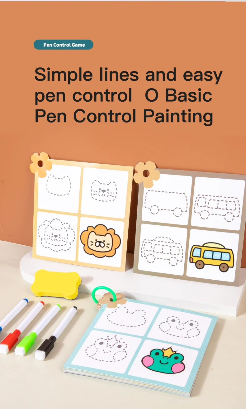 Magical Tracing Workbook Montessori Pen Control Training Book_voghion.com