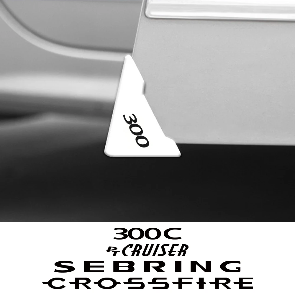 크라이슬러 300 300C PT 크루저 보이저 Sebring Pacifica Crossfire 용 2Pcs 자동차 도어 코너 안티 스크래치 커버 자동차 액세서리