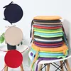 Hot Sale Round Spong Cushions  Solid Color Dining Garden Chair Pad Home Kitchen Office Chair Seat Pads Tie strap Cushion 30/38cm 1