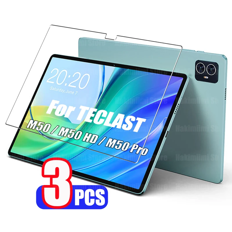 Teclast M50 / M50 HD / M50 Pro (10.1 인치) 용 강화 유리 필름 2023 9H 경도 투명 안티 스크래치 HD 화면 보호기