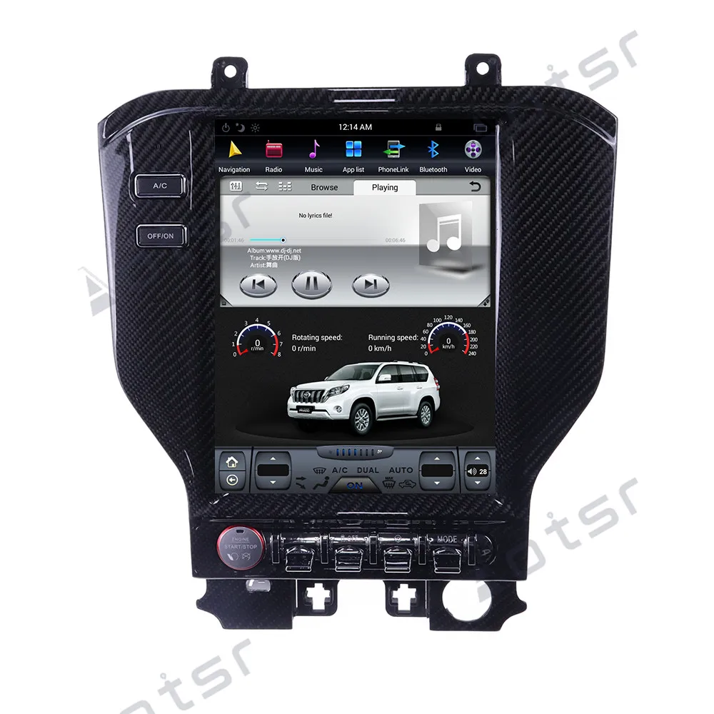

Автомобильный GPS-навигатор в стиле Tesla, Android 9,0, 4 + 64, для Ford Mustang 2015-2019, стерео, радио, головное устройство, мультимедийный плеер