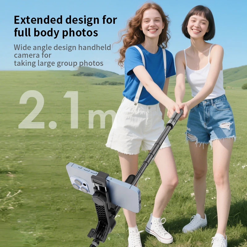 Scalable Selfie Stick with Tripod and Bluetooth Shutter