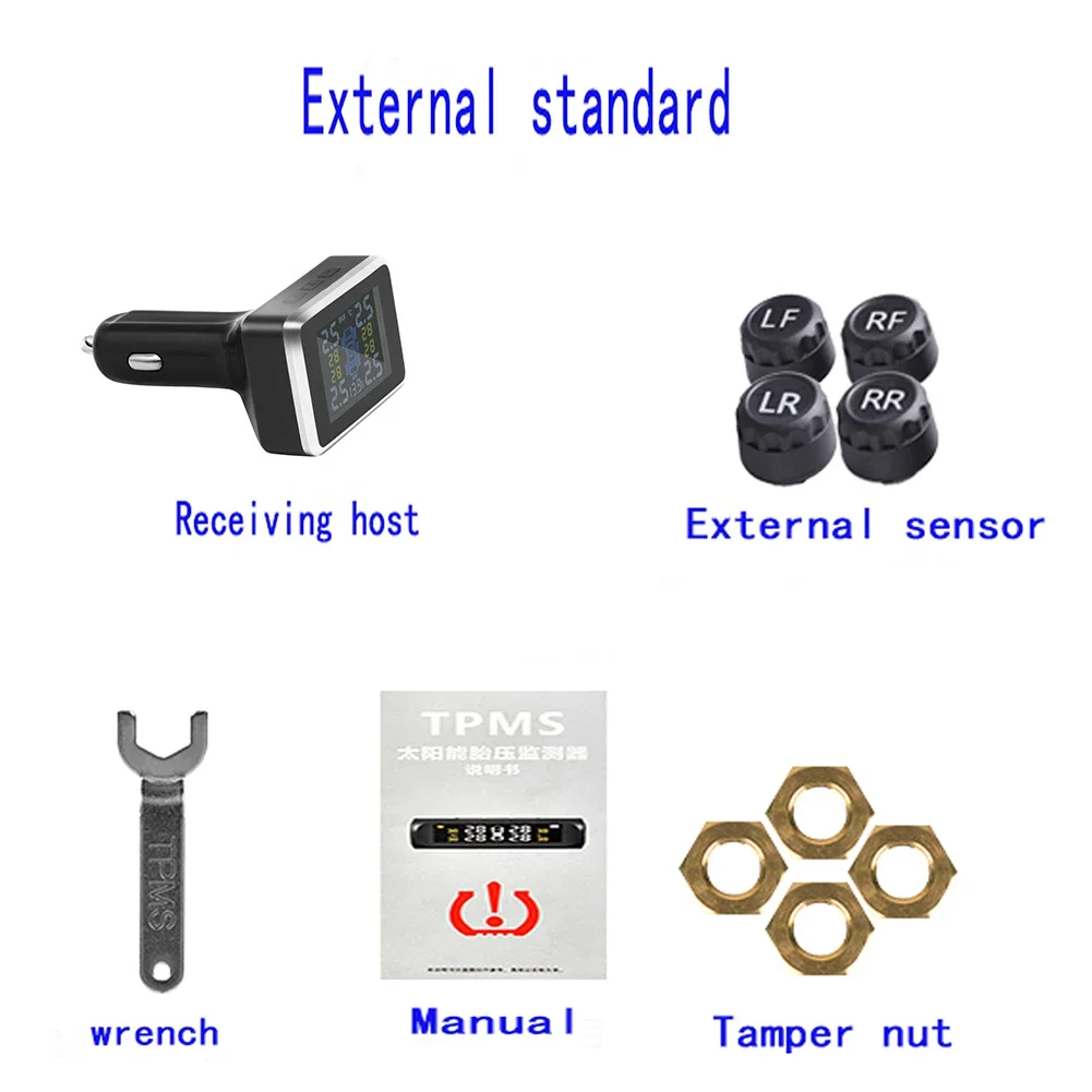 ڵ TPMS Ÿ̾ з , LCD 4 ܺ , Ÿ̾ µ 
