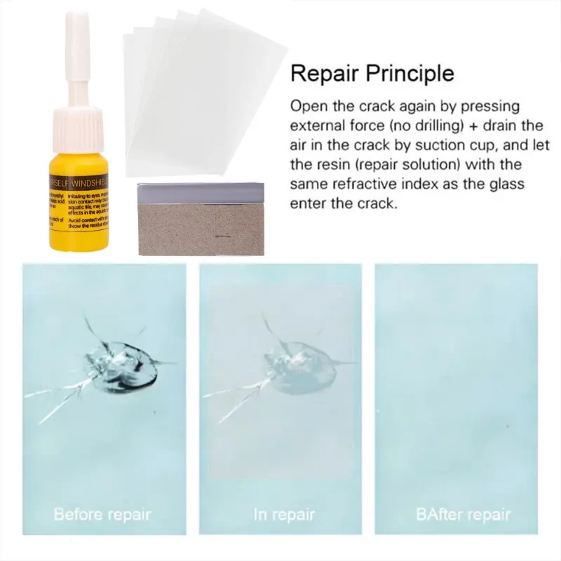 Car Glass Repair Tool Car Scratch Repair Kit DIY Car Windshield Crack Restore Tool