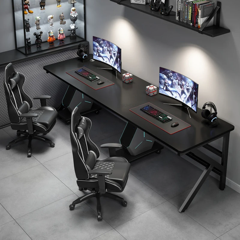 Nordic Manmade Board Computer Desk For Office Furniture Bedroom Esports Tables Light Luxury