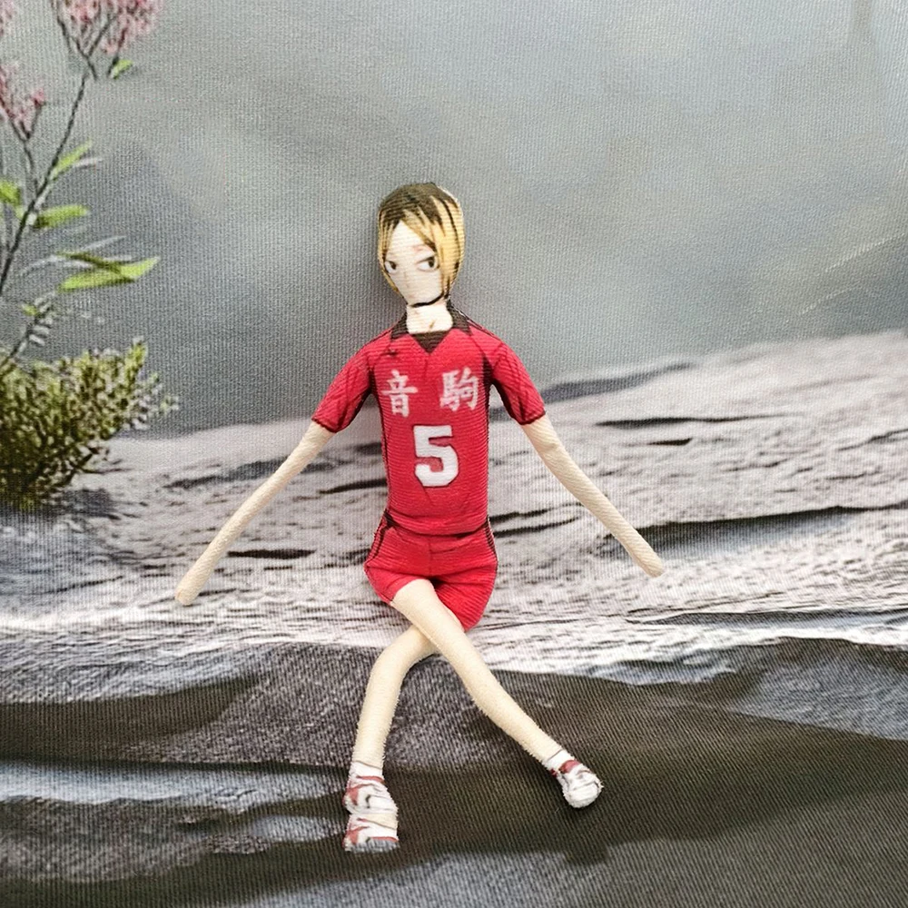 Anime Haikyuu Hinata Shoyo Kozume Kenma Cosplay Plush Doll Keychain Slender Twistable Shape Room Decoration Festival Gift