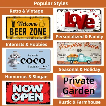 Custom Metal License Sign 6