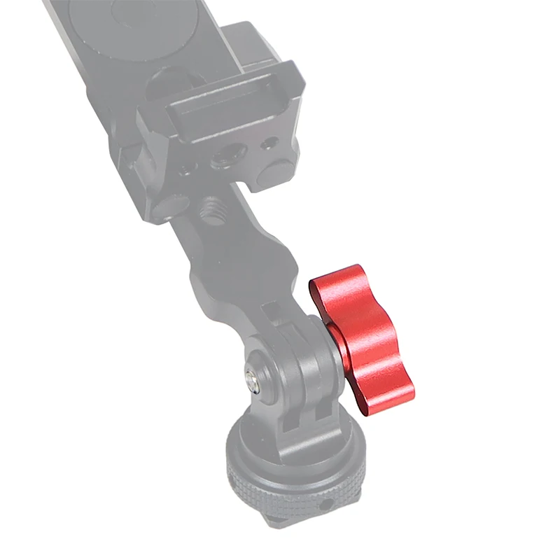 Aluminium Legierung Griff Schraube T Kopf Daumen M5 Gewinde Bolzen 15,5mm 18mm Für Gopro 11 Xiaoyi DJI OSMO action Kamera Zubehör – Detail 30