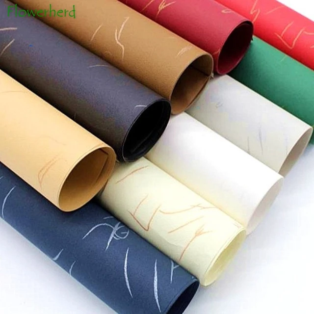 20pcs Tissue Paper 70*50CM Gold Paper Floral Wrapping Scrapbooking