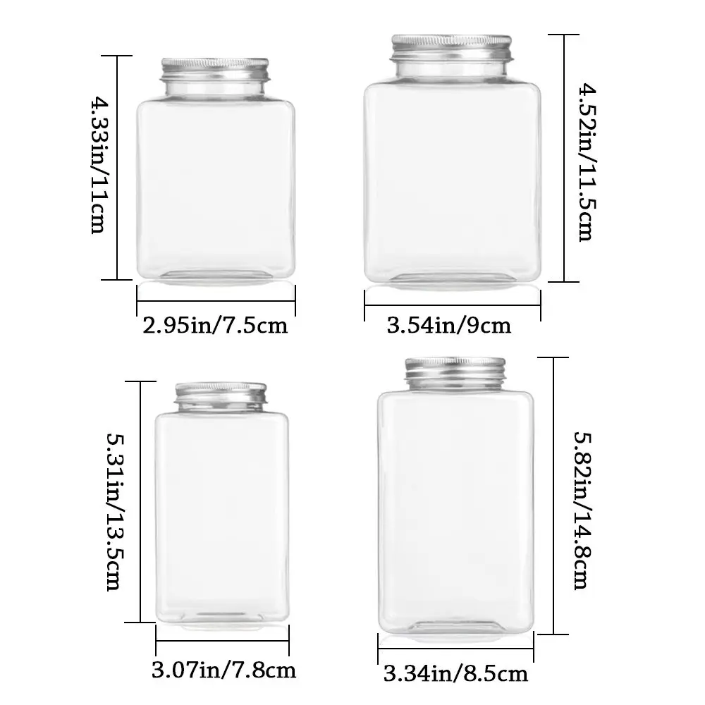 Airtight Food Storage Container Clear Kitchen Pantry Organization and Storage Canisters Bottles Dry Food Sealed Cans For Cereal storage jar,storage can
