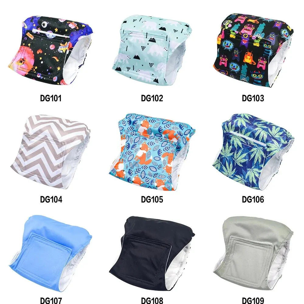 Washable High Absorbency Male Dog Belly Band & Reusable Puppy Wrap