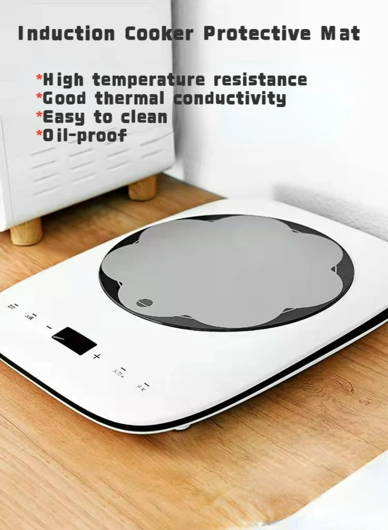 Induction Cooktop Mat Silicone Fiberglass Induction Hob Protector Mat