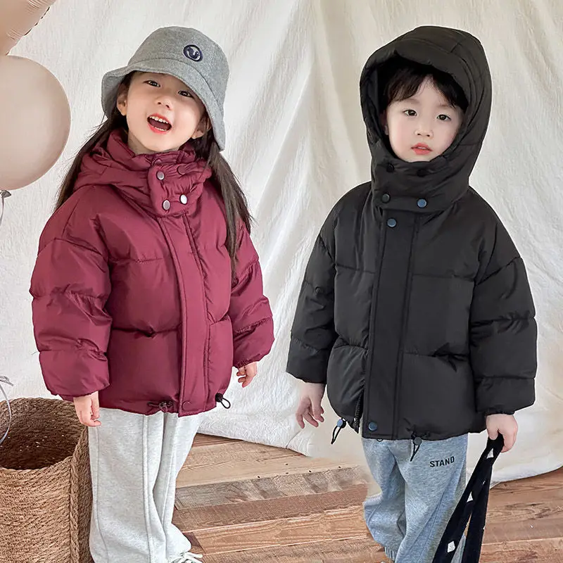 Multicolor Children's Down Jackets for Boys Girls Winter Warm Thick Fluffy Clothes for Children Winter Clothes New Year Jackets.