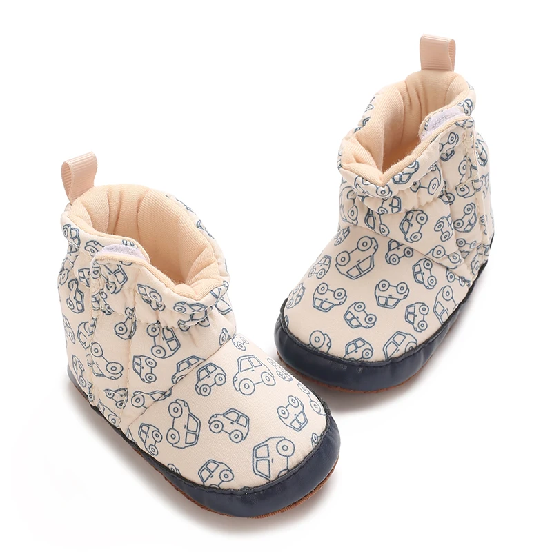 Winter Baby Girl Boy Snow Boots Warm Plush Children's Outdoor Shoes Soft soled Anti slip Baby Shoes Children's Cotton