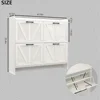 Shoe Cabinet with 4 Flip Drawers, Shoe Storage Cabinet for Entryway, Freestanding Hidden Shoe Cabinet Organizer with Open Storag 3