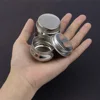 1/2 Pack Stainless Steel Oil Painting Double Palette Cup with Screw Lid Dipper Clip for Watercolor Gouache 3