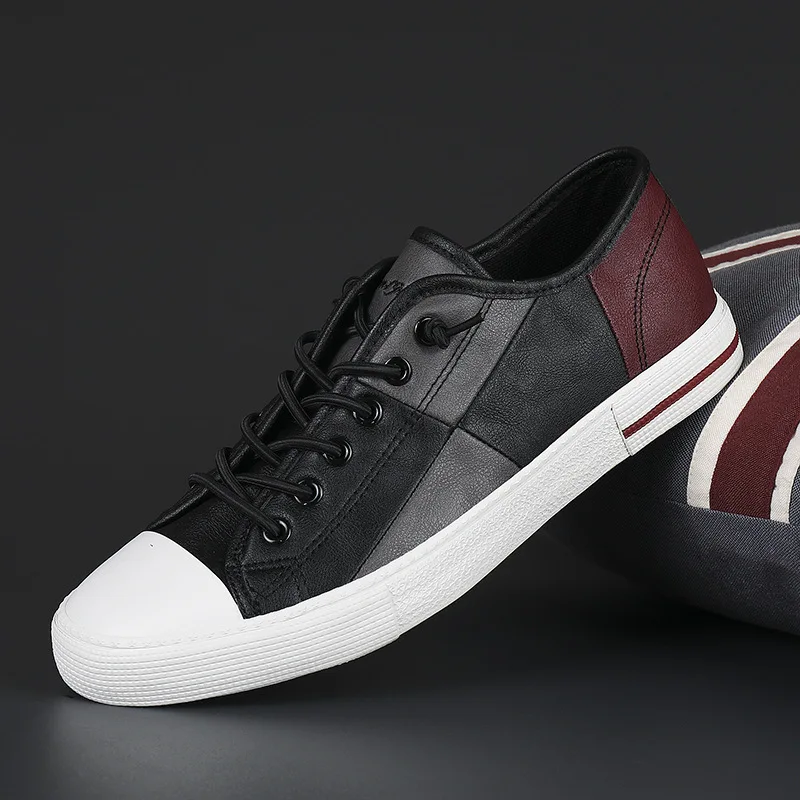 Men Microfiber Casual Shoes Mens Slip-on Comfortable Board Shoes Leisure Walk Soft Moccasins Vulcanized Sneakers